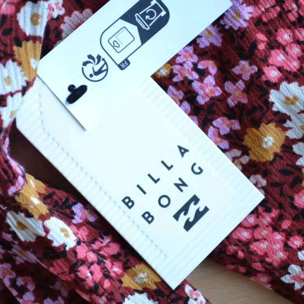 NWT Billabong Mini Short Sleeve Dress Floral Size XS